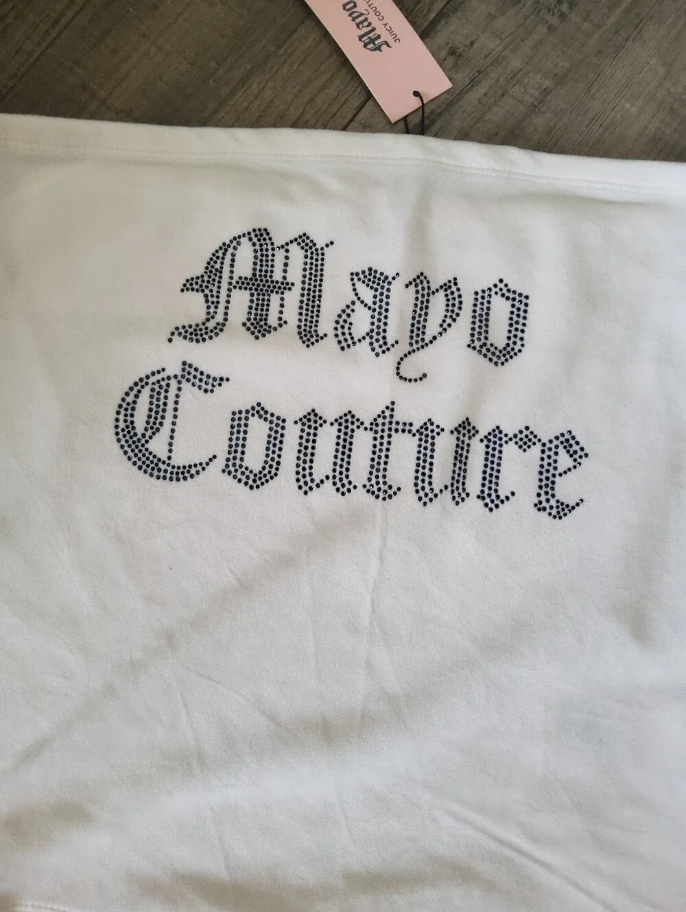 NWT Juicy X Mayo Velour Tube Top - Picture 2 of 3